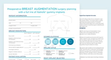 Augmentation preoperative planning form